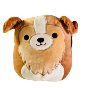 Squishmallows Andres Sheltie Collie Dog Squad 8" Plush Stuffed Animal Brown Pup